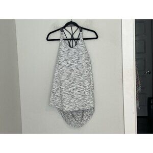 Lululemon Raise The Barre Tank Size 12 Tiger Space Dye Black White Dark Carbon